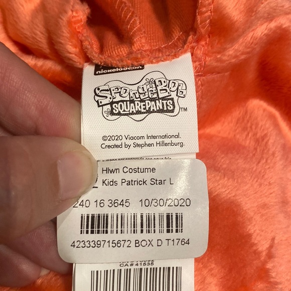 Costumes Kids Patrick Star Halloween Costume From Spongebob